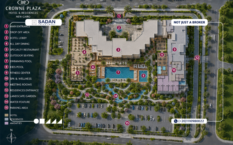 فندق كراون بلازا ريزيدنس التجمع الخامس Crowne plaza Hotel New Cairo جداول أسعار
